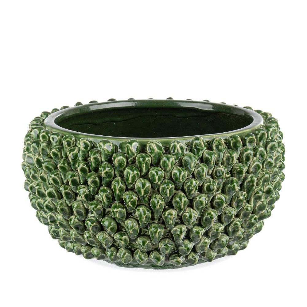 CIOTOLA DECORATIVA PIGNA CLASSICA VERDE  H.16.5